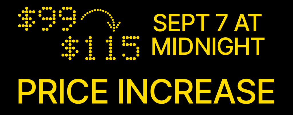 CONF PRICEINCREASE